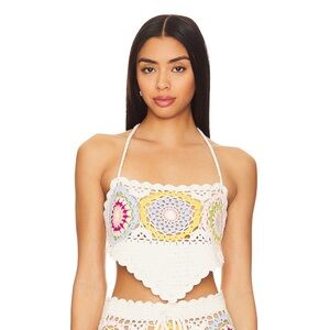 Lovers and Friends Val Crochet top NWT